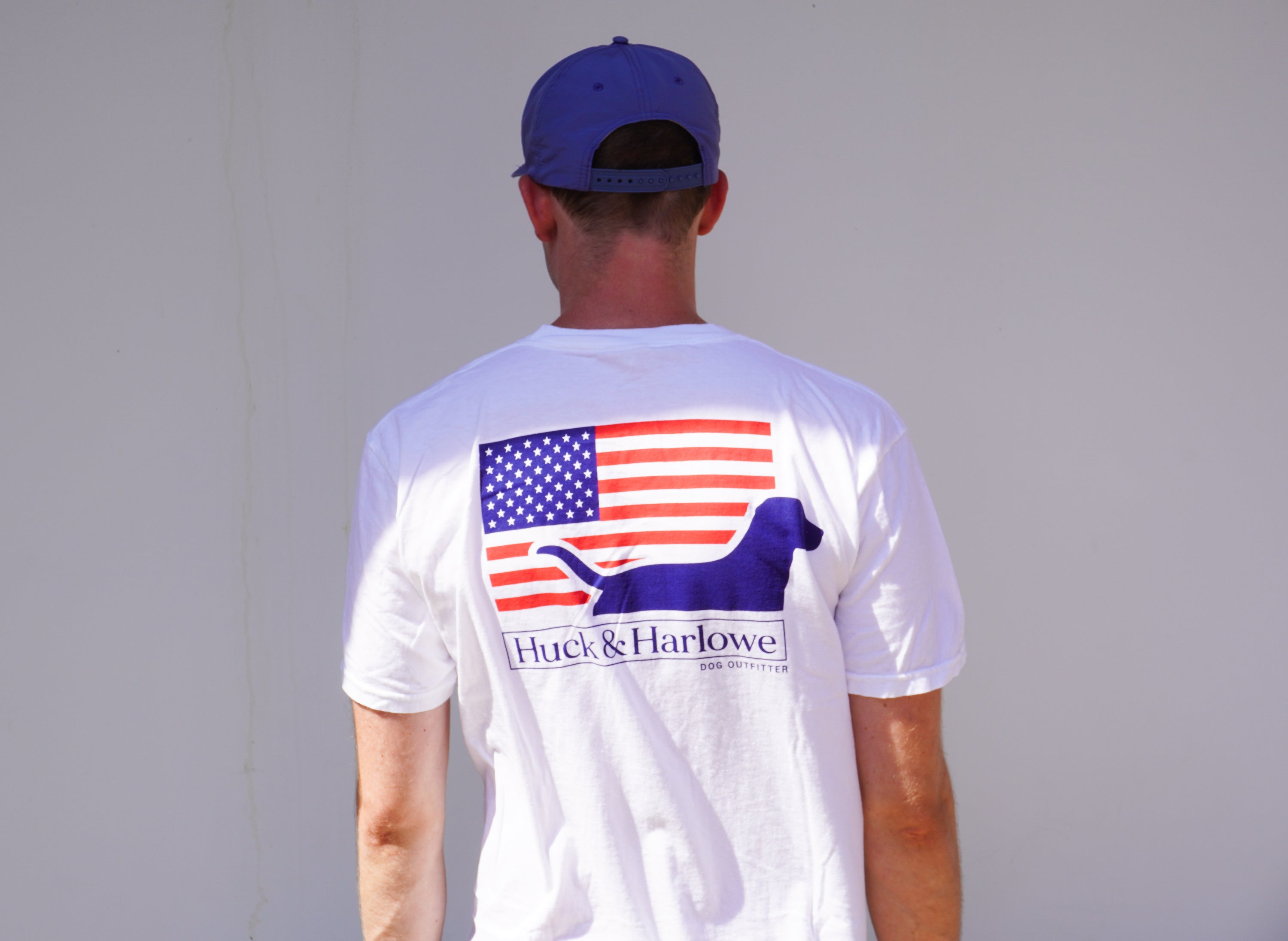 White Comfort Color American Flag Shirt