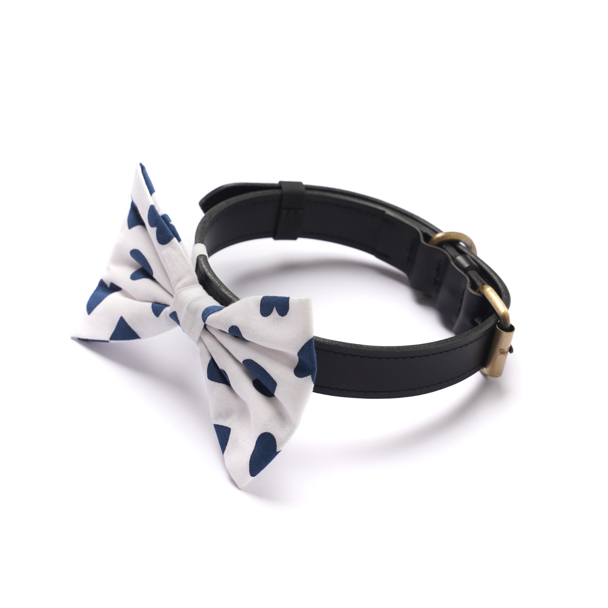 Blue Hearts Bow Tie