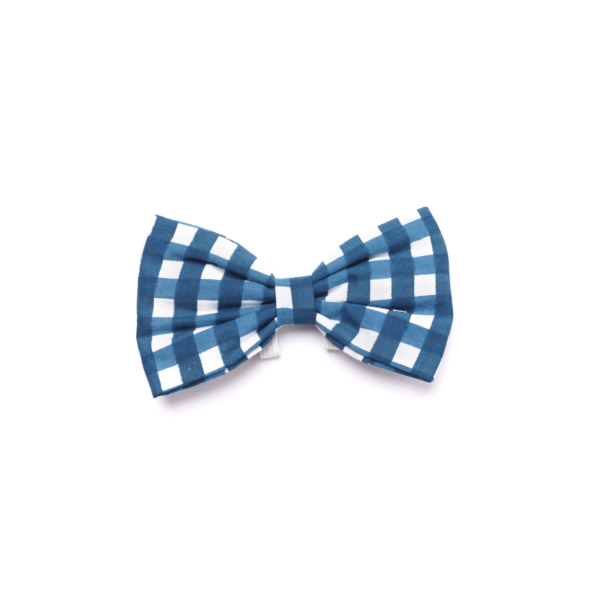 Classic Blue Check Bow Tie