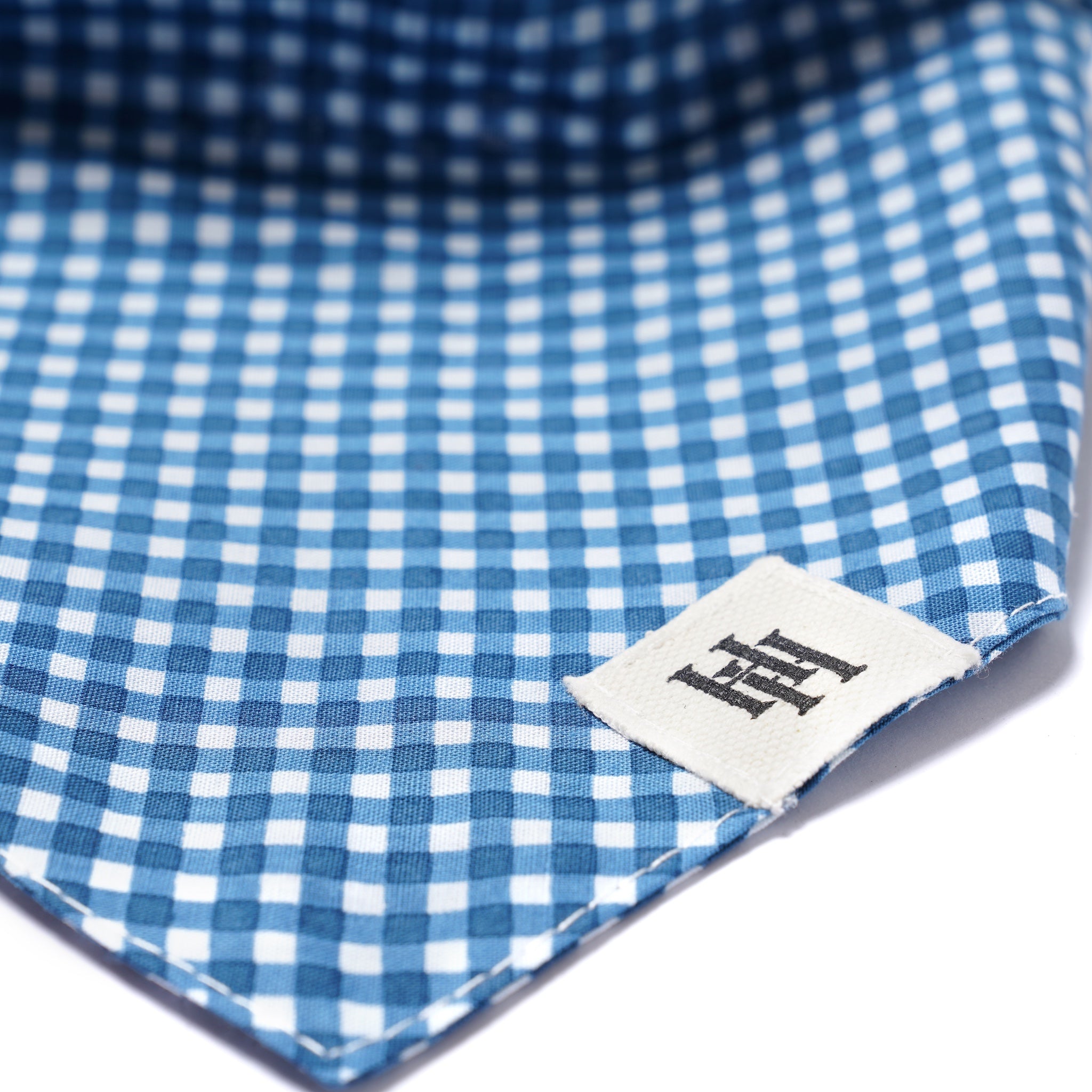 Blue Gingham Bandana