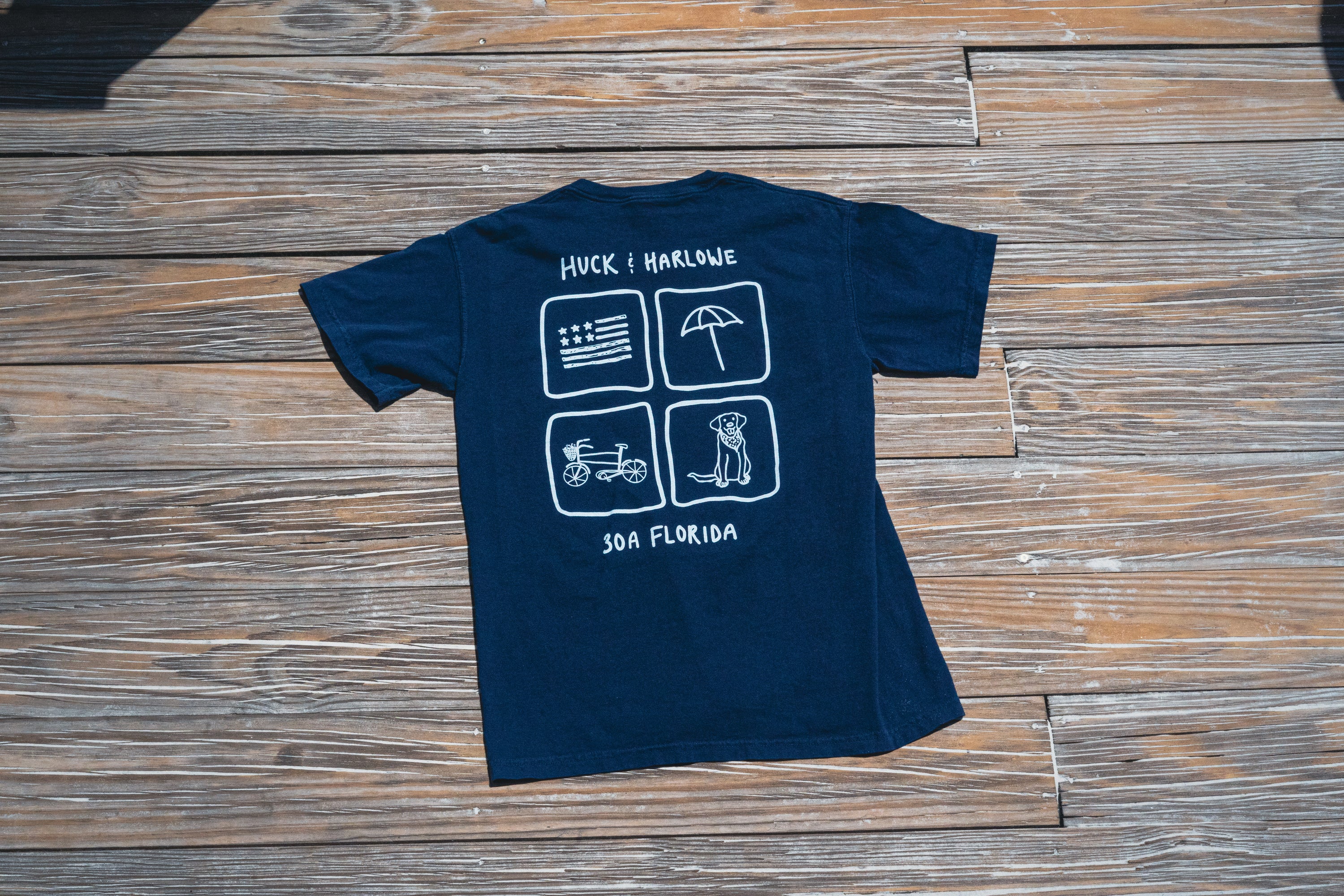 30A Florida Comfort Color Shirt - Navy