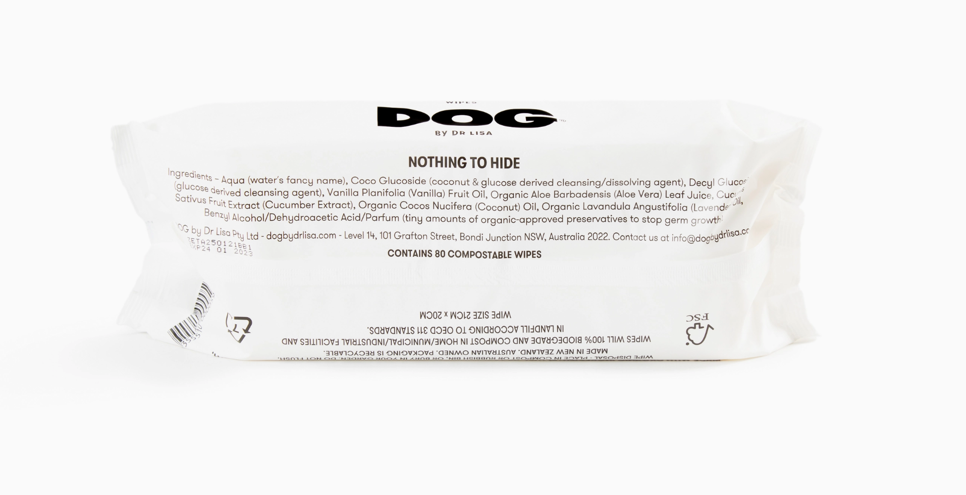 DOG Wipes by Dr Lisa