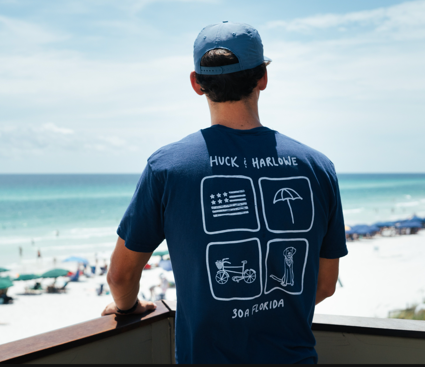 30A Florida Comfort Color Shirt - Navy