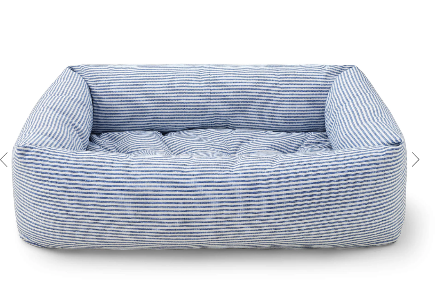 Lake Blue Stripe Bolster Bed